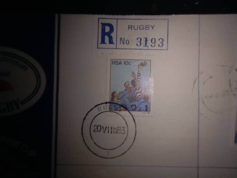FDC WP Rugby Centenary R. No. 3193 Set of 2 (AK-124B)