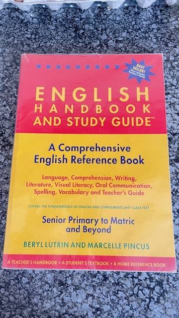 Grade 8 - Grade 12 - English Handbook and study guide comprehensive english reference book
