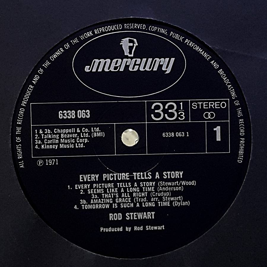 ROD STEWART - EVERY PICTURE TELLS A STORY Vinyl, LP, Album, Stereo, Black Labels Country: UK 1971