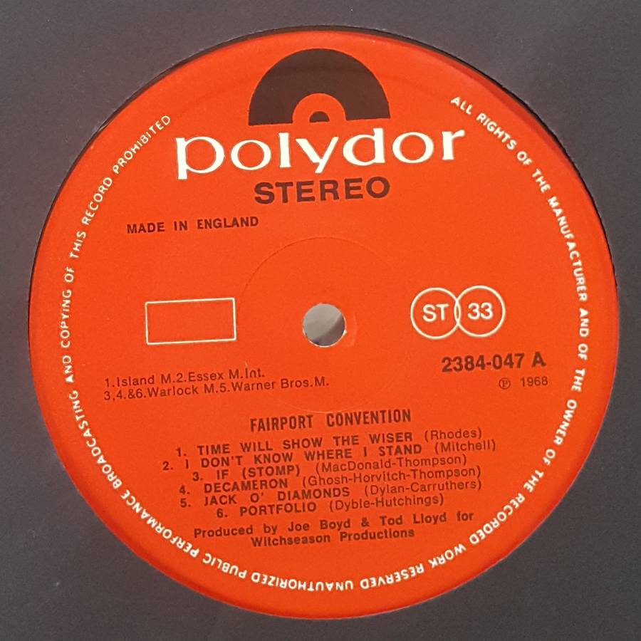 FAIRPORT CONVENTION - FAIRPORT CONVENTION Vinyl, LP, Album, Reissue Country: UK Released: 1975