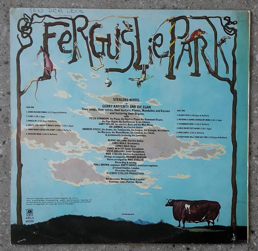 STEALERS WHEEL - FERGUSLIE PARK Vinyl, LP, Album Country: South Africa Released: 1973