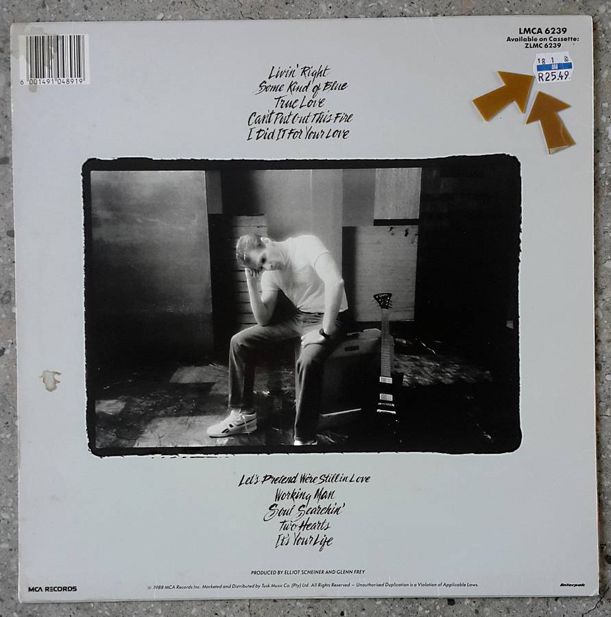 GLENN FREY - SOUL SEARCHIN' Vinyl, LP, Album Country: South Africa Released: 1988