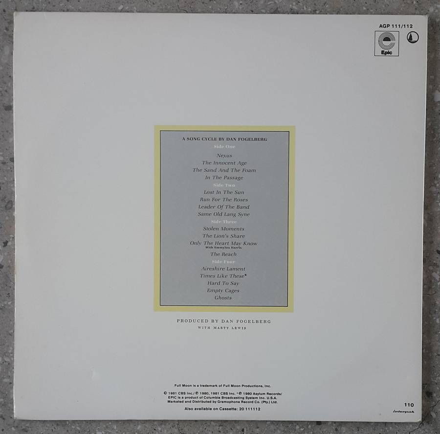 DAN FOGELBERG - THE INNOCENT AGE 2 × Vinyl, LP, Album Country: South Africa Released: 1981