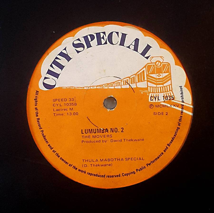 THE MOVERS - LUMUMBA NO. 2 Vinyl, LP, Album Country: South Africa Released: 1975