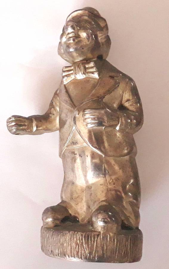 Vintage Metal Clown Money Bank