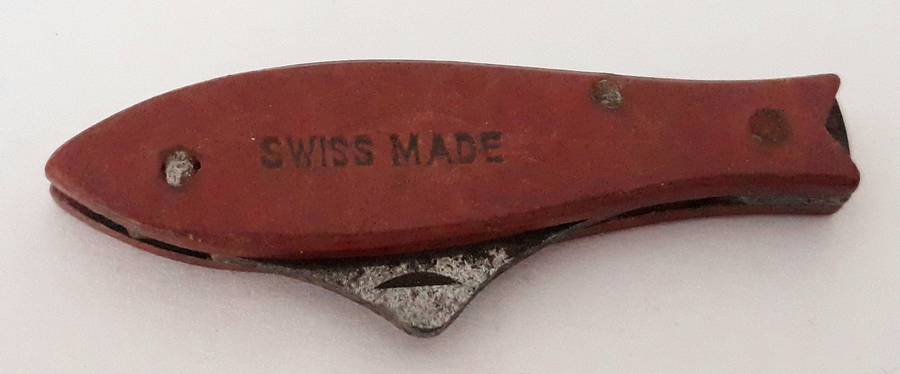 Vintage Swiss Made Mini Fish Pocket Knife