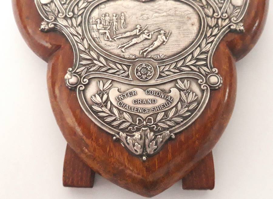 Antique Cape Colony National Rifle Association Shooting Award Plaque - Silver Hallmarked