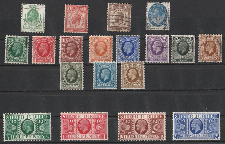 GREAT BRITAIN       KING GEORGE V    3 FULL SETS    1929-1936