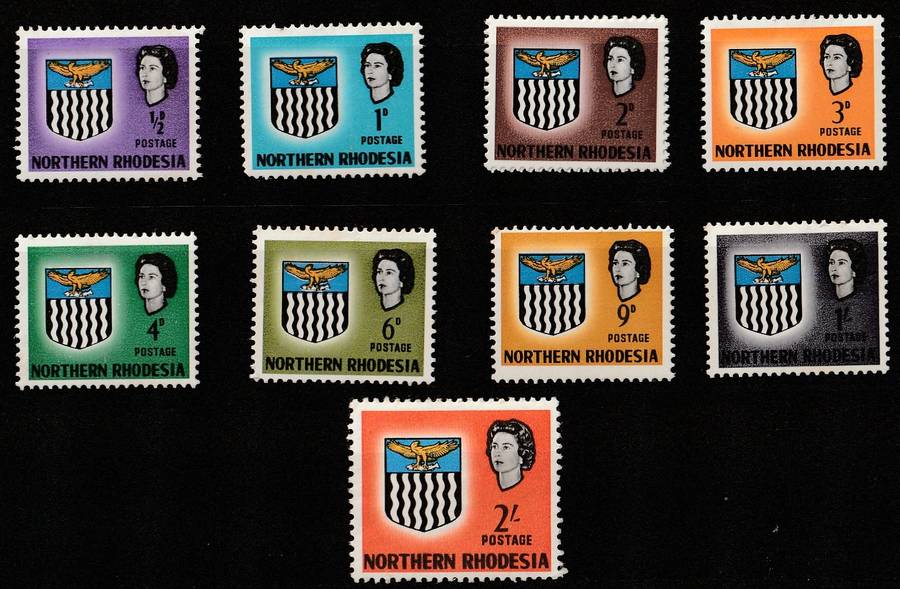 NORTHERN RHODESIA  1963   DIFINITIVE UP TO   2/6d