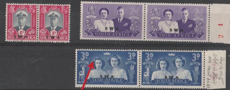 SOUTH WEST AFRICA      SACC162-164       VARIETY      UMM