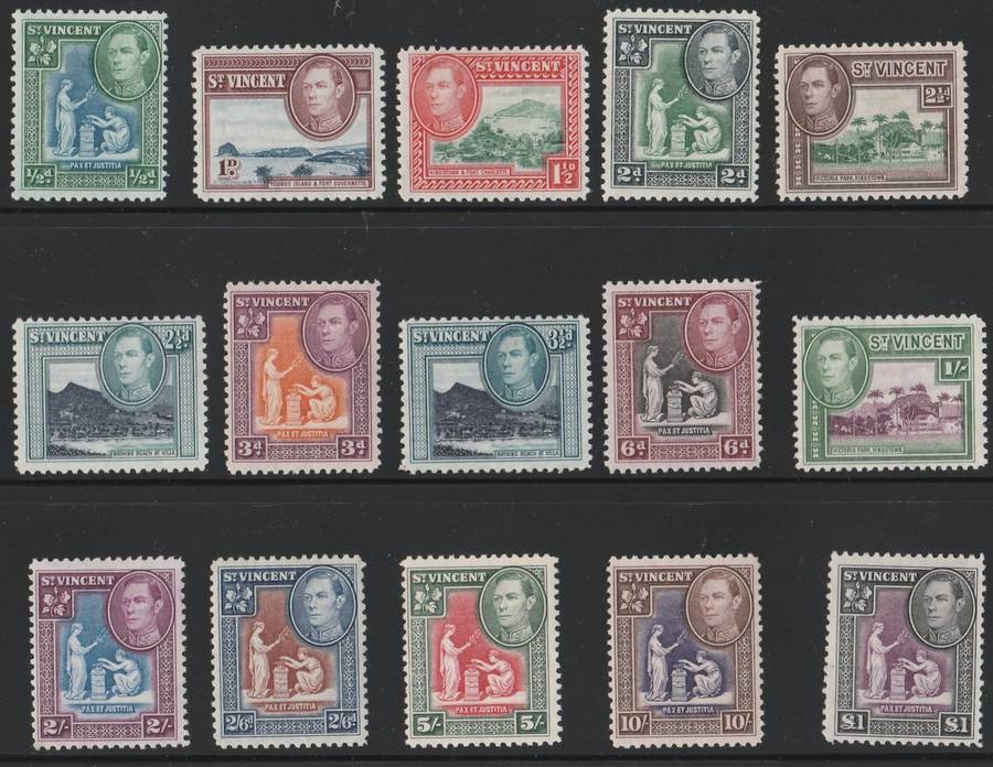 St Vincent  ISLANDS  1938  FULL SET      SG149-159