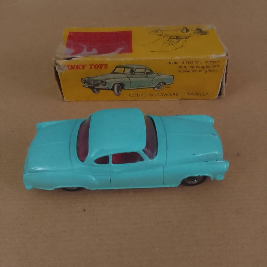 Borgward Isabella Original Dinky Toy with Box Made in France by Meccano 1:43 scale