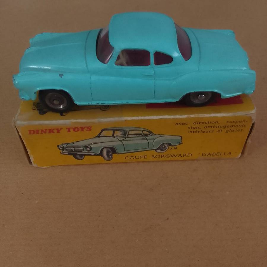 Borgward Isabella Original Dinky Toy with Box Made in France by Meccano 1:43 scale