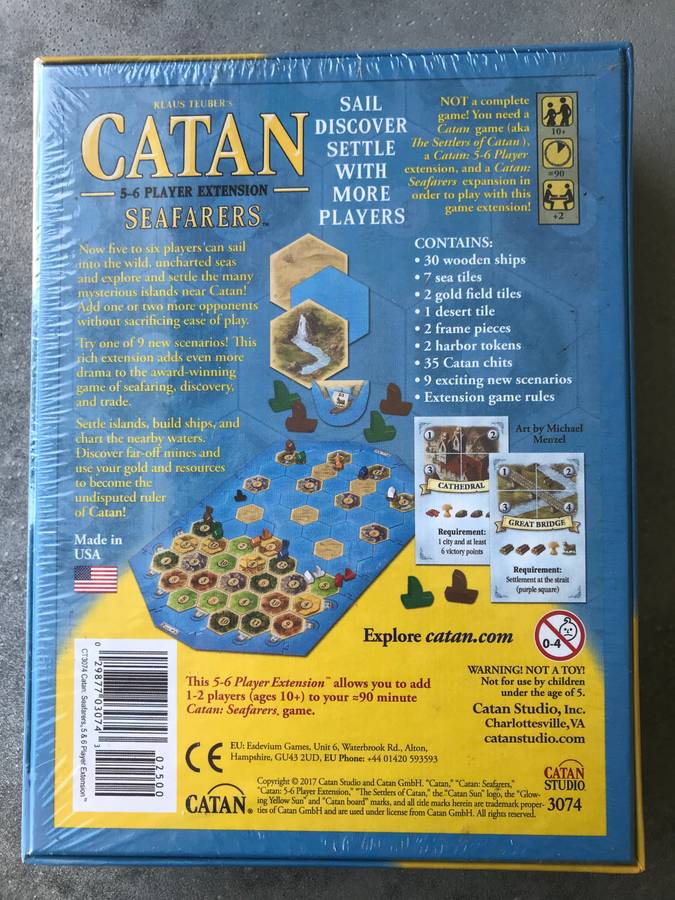 Catan Seafarers 5-6 Player Extension