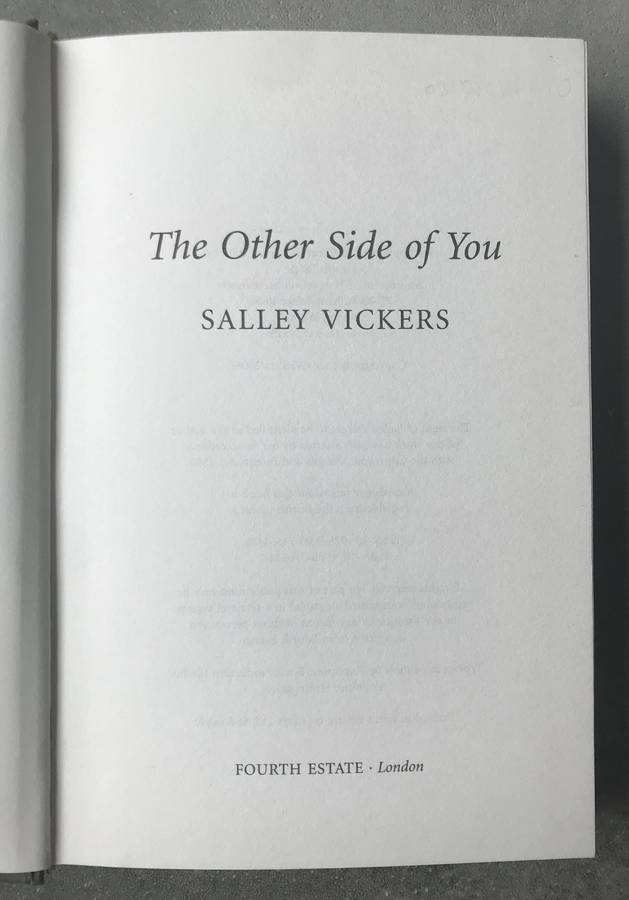 The Other Side of You by Salley Vickers [Hardcover: Good]