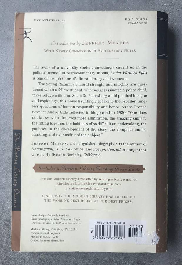 Under Western Eyes by Joseph Conrad [Paperback: Good]