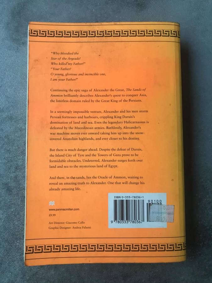 The Sands of Ammon (Alexander #2) by Valerio Massimo Manfredi [Large Paperback: Good]