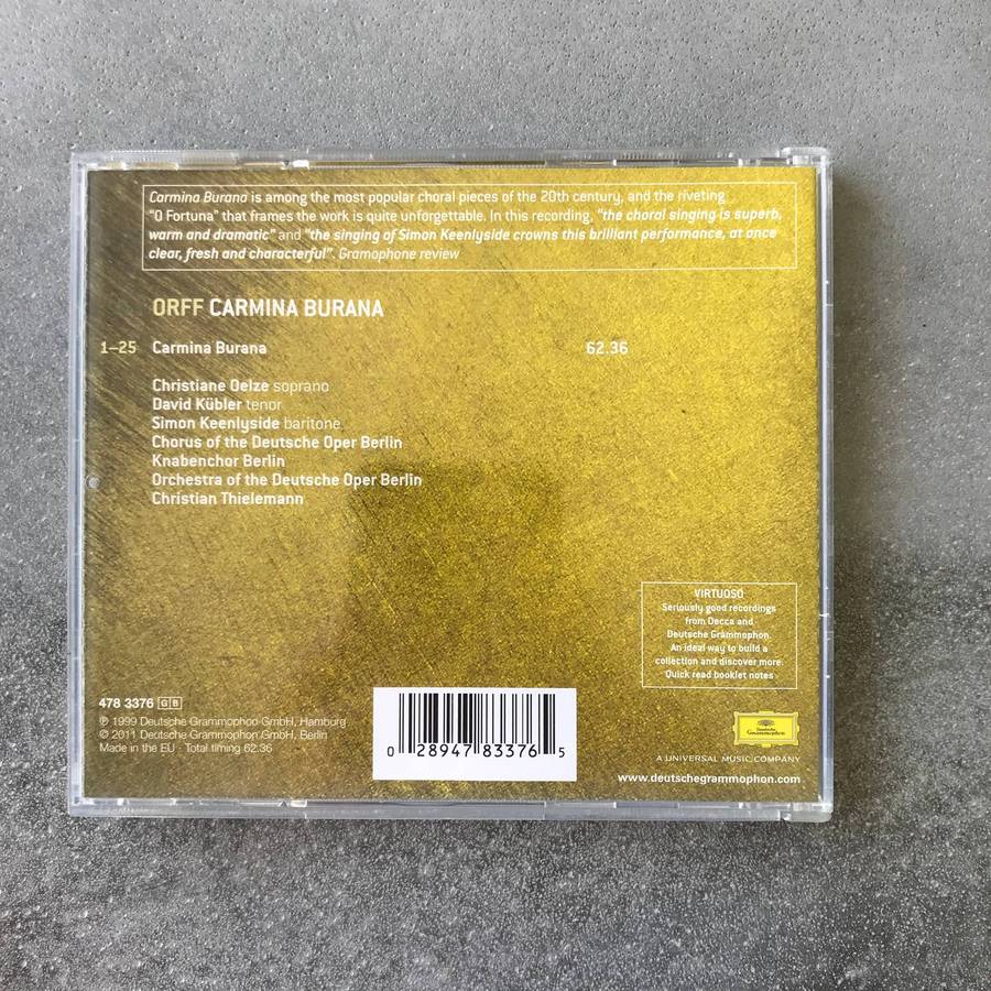 Orff: Carmina Burana [CD]
