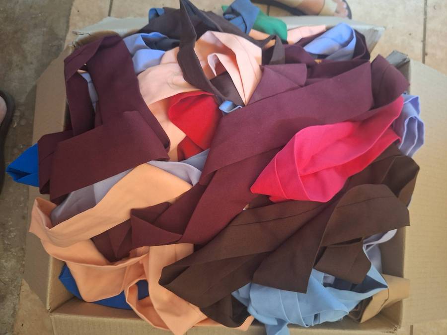 Box full of Fabric