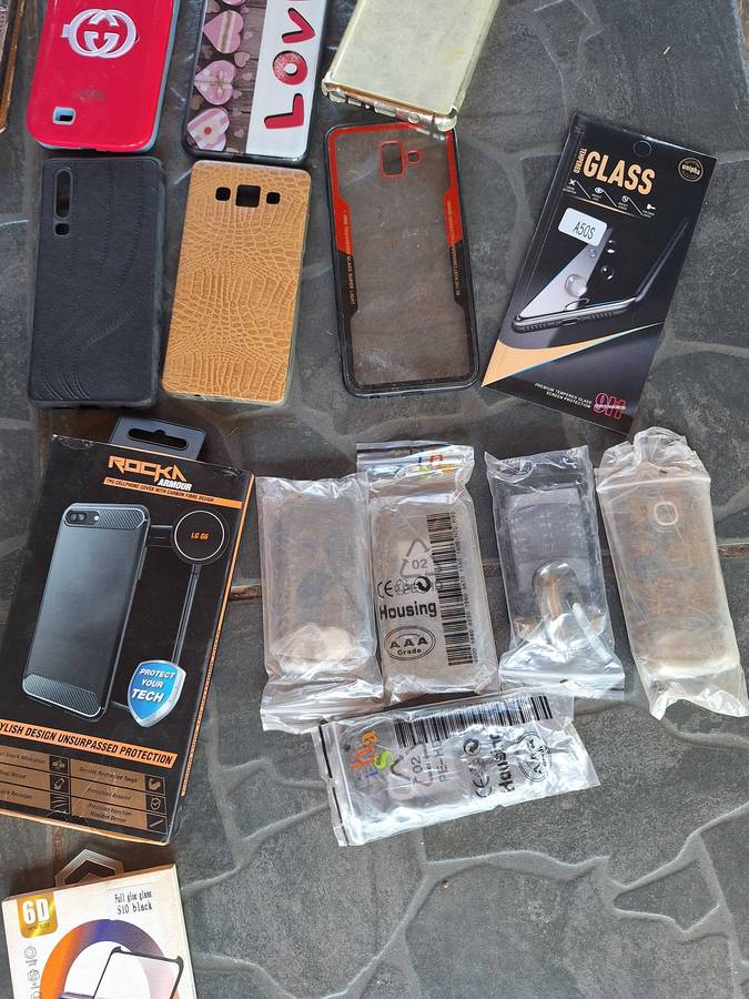 Lot of Cellphone Covers & Protection Glass