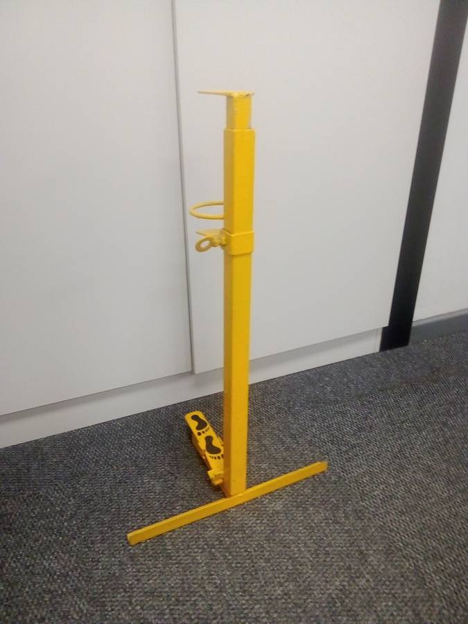 Foot press soap dispenser