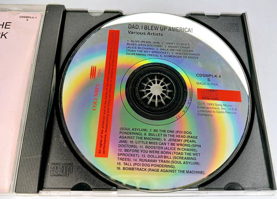 Dad, I blew up America CD
