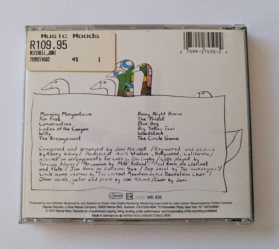 Joni Mitchell  Ladies Of The Canyon CD