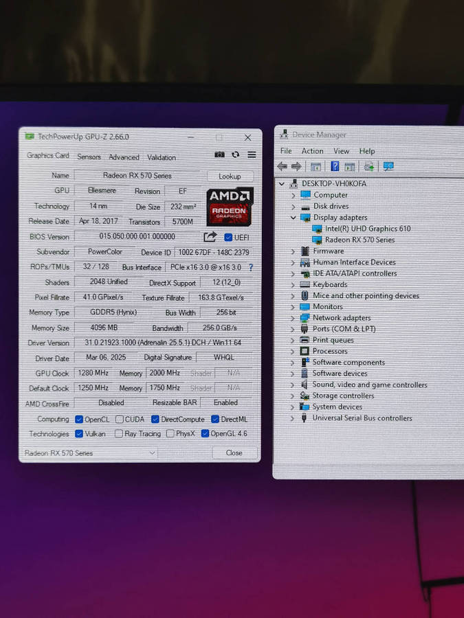 AMD RX570 4GB - POWERCOLOR RED DRAGON