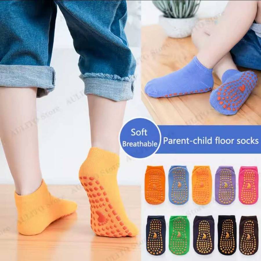 Socks trampoline rubber dotted