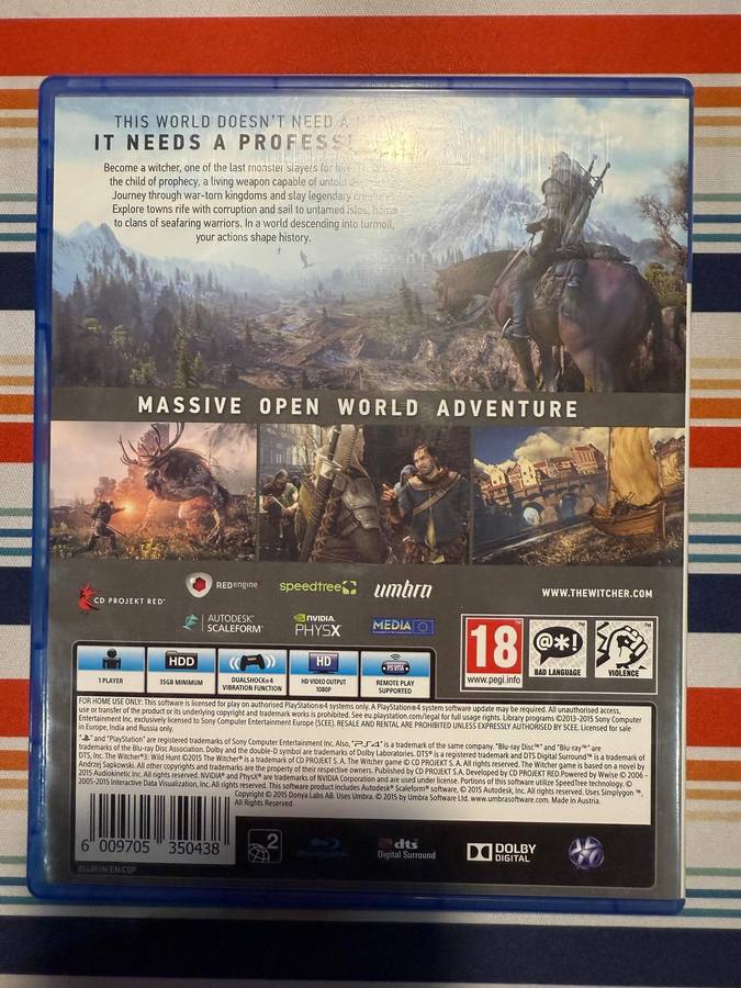 GTA V + FIFA 20 + The Witcher 3 (PS4 Bundle) Good Condition