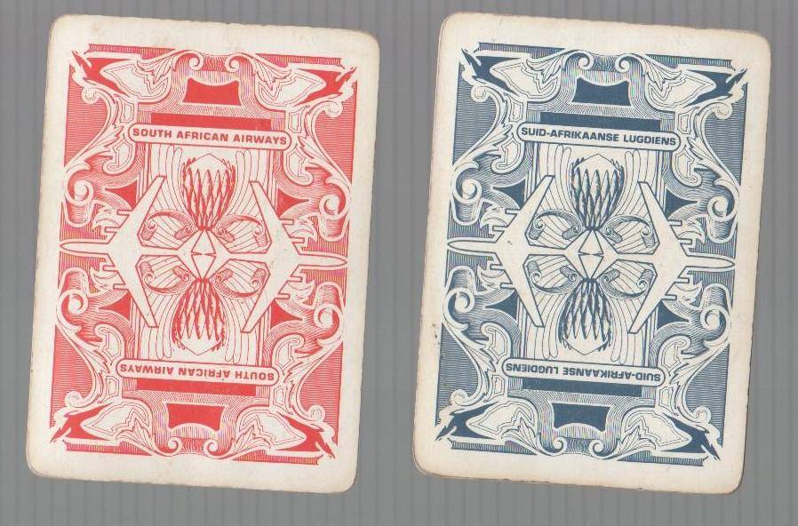 SAA / SAL - SUID AFRIKAANSE LUGDIENS /  SOUTH AFRICAN AIRWAYS PLAYING CARDS (OLD)