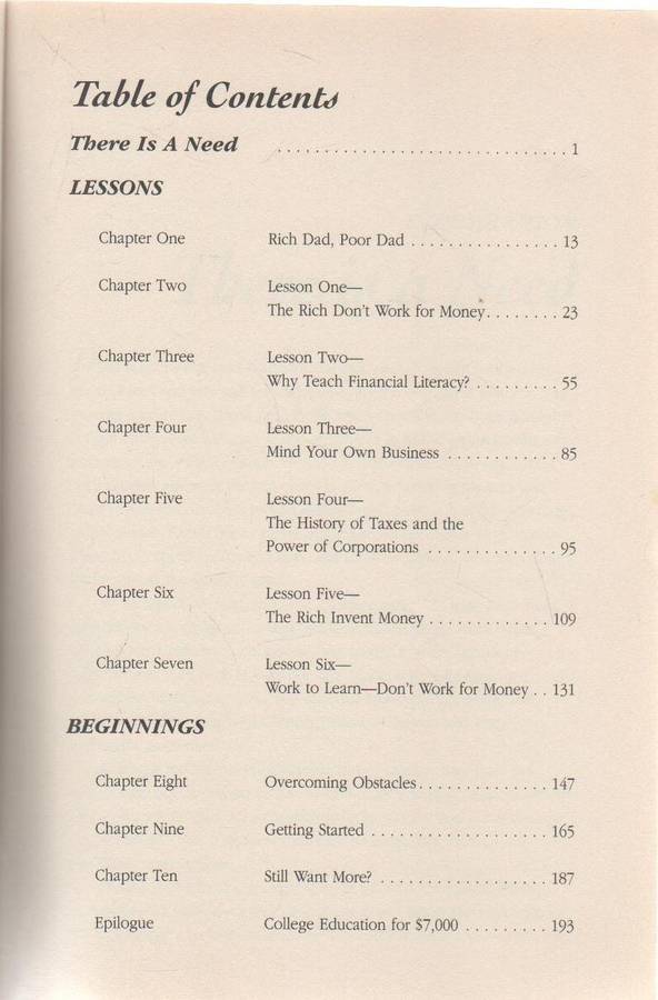 RICH DAD POOR DAD - ROBERT T KIYOSAKI (1998)