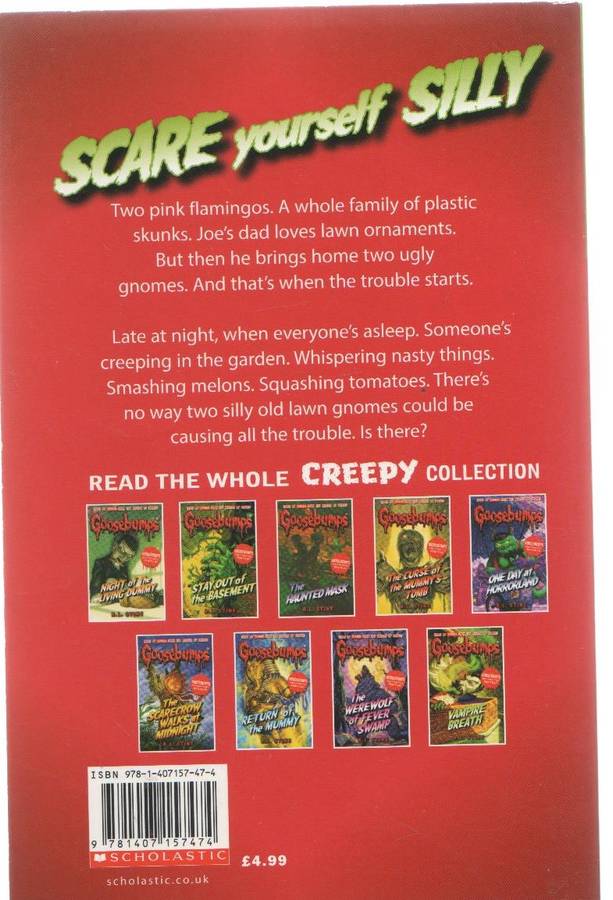 GOOSEBUMPS, REVENGE OF THE LAWN GNOMES - R L STINE  (2015) SCHOLASTIC