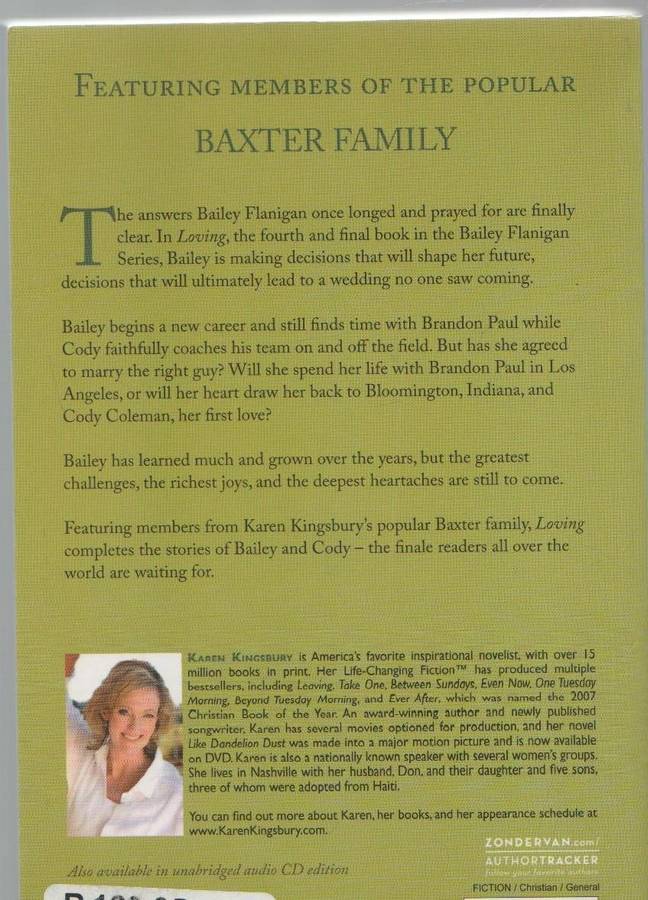 LOVING BOOK 4  - KAREN KINGSBURY (2012 )