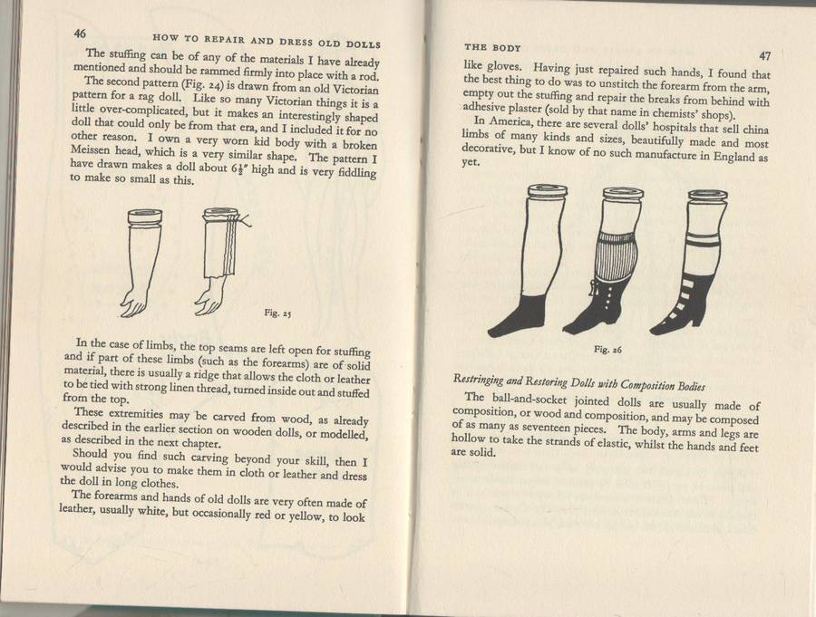 HOW TO REPAIR AND DRESS OLD DOLLS - AUDREY JOHNSON (REPRINT 1972)