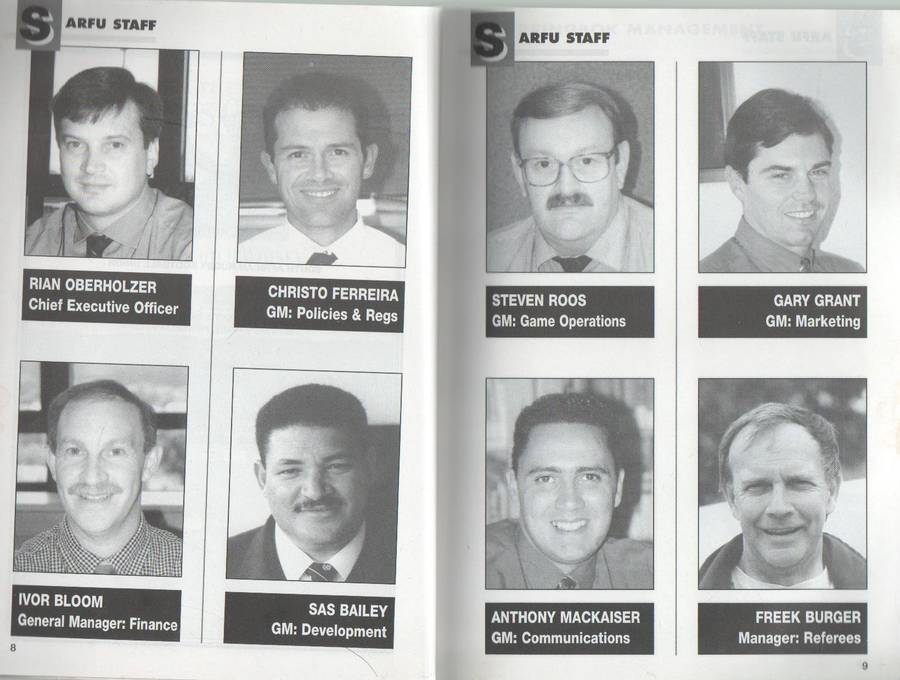 1999 WHO'S WHO OF SOUTH AFRICAN RUGBY - CHRIS SCHOEMAN (4TH EDITION 1999)