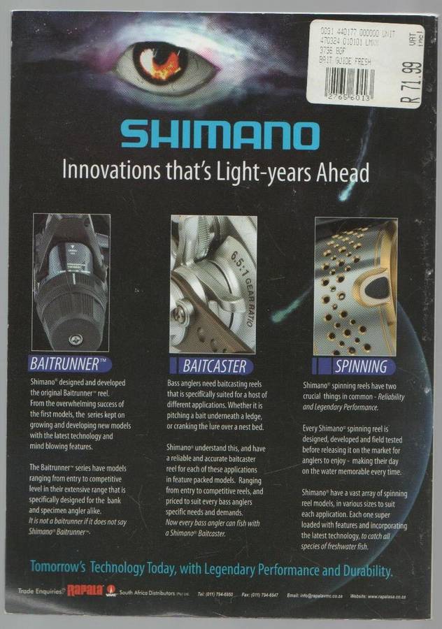 FRESH WATER BAIT GUIDE - GIBERT FOXCROFT (BY THE ANGLING TIMES)