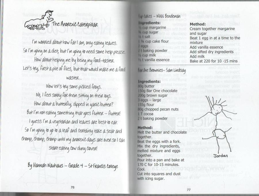 ST FRANCIS COLLEGE RECIPE BOOK 2008  - LEARN TO LIVE
