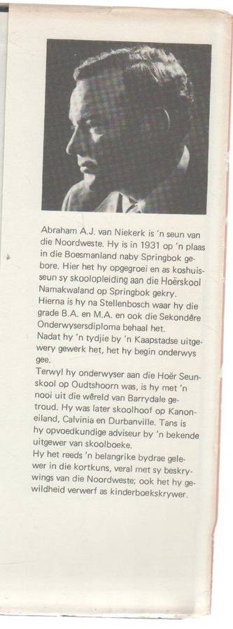 RONDOM DIE SKOOLKLOK - A A J VAN NIEKERK (1 STE DRUK 1976)