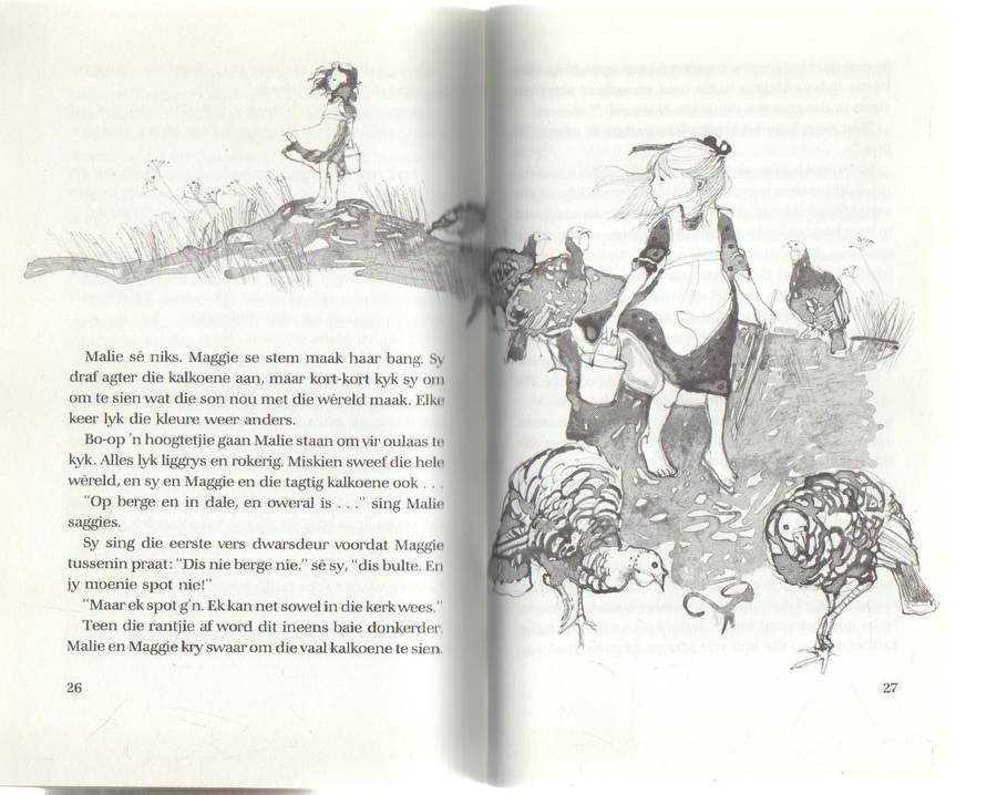 MALIE EN MAGGIE EN DIE TAGTIG KALKOENE - GRETEL WYBENGA (1 STE UITGAWE 1993)