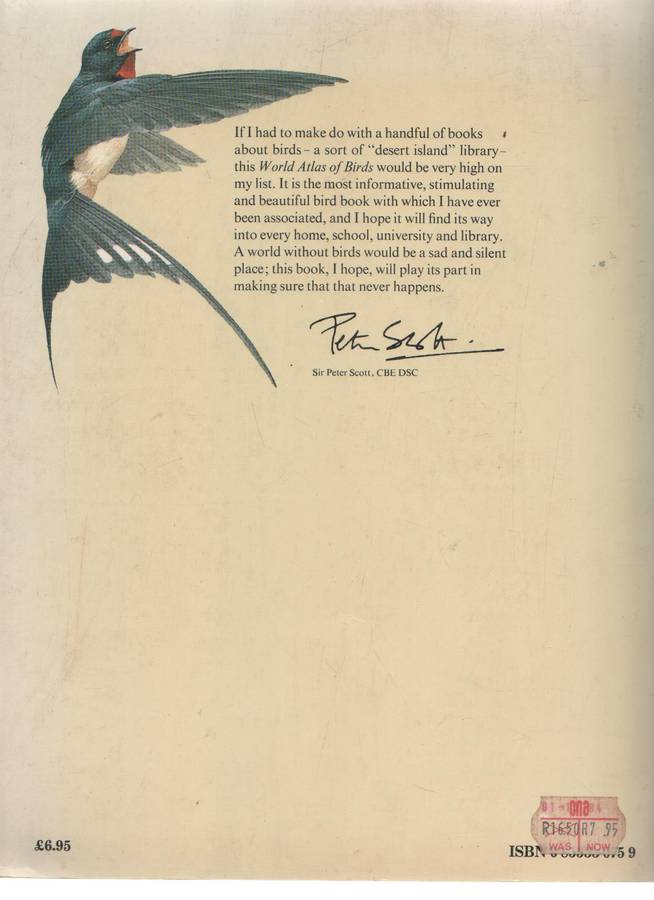 THE WORLD ATLAS OF BIRDS - MITCHELL BEAZLEY PUBLISHERS - MARTYN BRAMWELL EDITOR (1980)