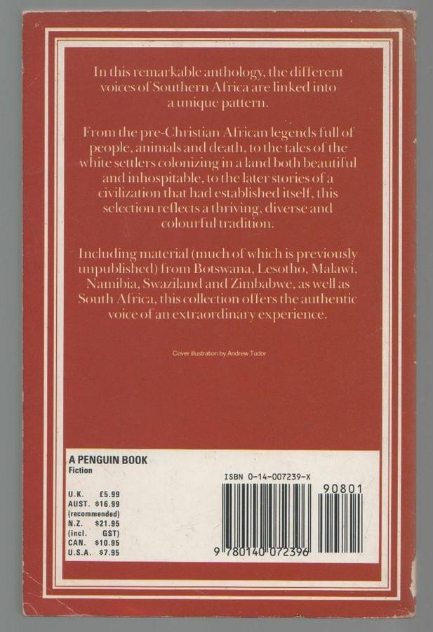 THE PENGUIN BOOK OF SOUTHERN AFRICAN STORIES - STEPHEN GRAY (1 ST PUBLISHED 1985)