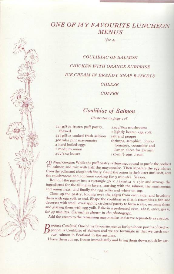 THE ROMANCE OF FOOD - BARBARA CARTLAND (1 ST PUBLISHED 1984)