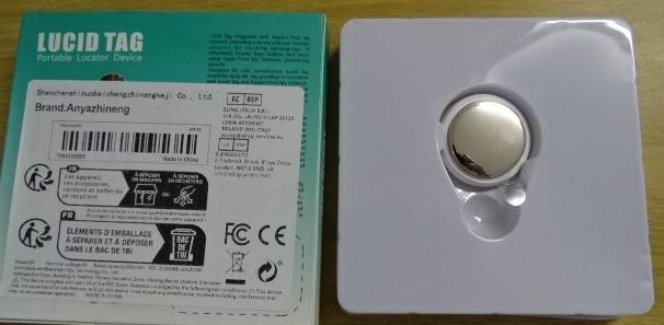 LUCID TAG, PORTABLE LOCATOR DEVICE  (APPLE'S FIND MY NETWORK)