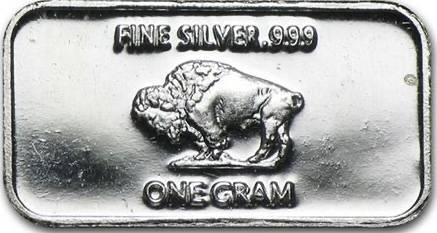 1 gram silver bar