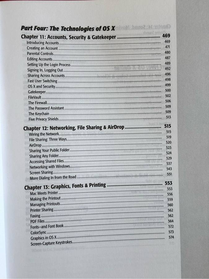 OS X El Capitan the missing manual David Pogue Book