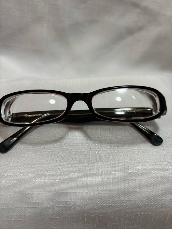 Preppy Eyeglass Frame Brown Plastic Wine 52[]19 140