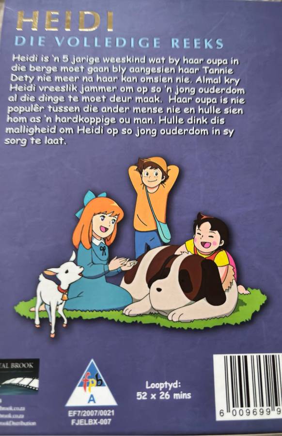 DVD Movies Heidi Die Volledige Reeks Episode 1-52 Collectable Rare