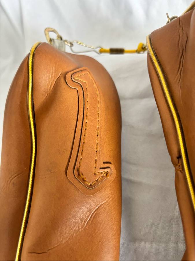 Two Titliest Brown Leather Golf Headcovers golf accessories