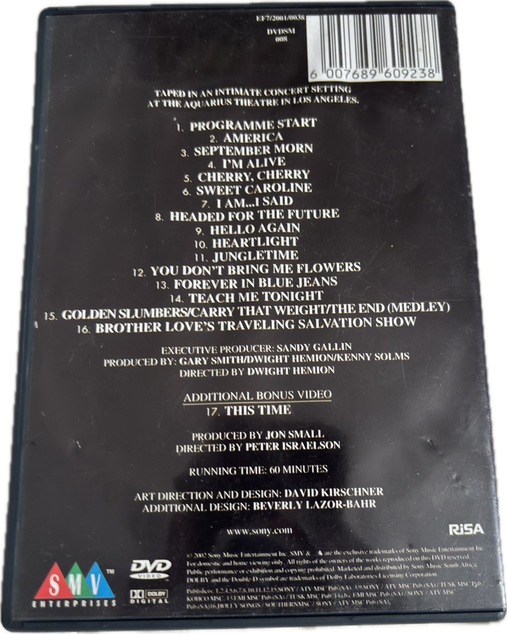 Neil Diamond Greatest Hits Live DVD Collectable and Rare